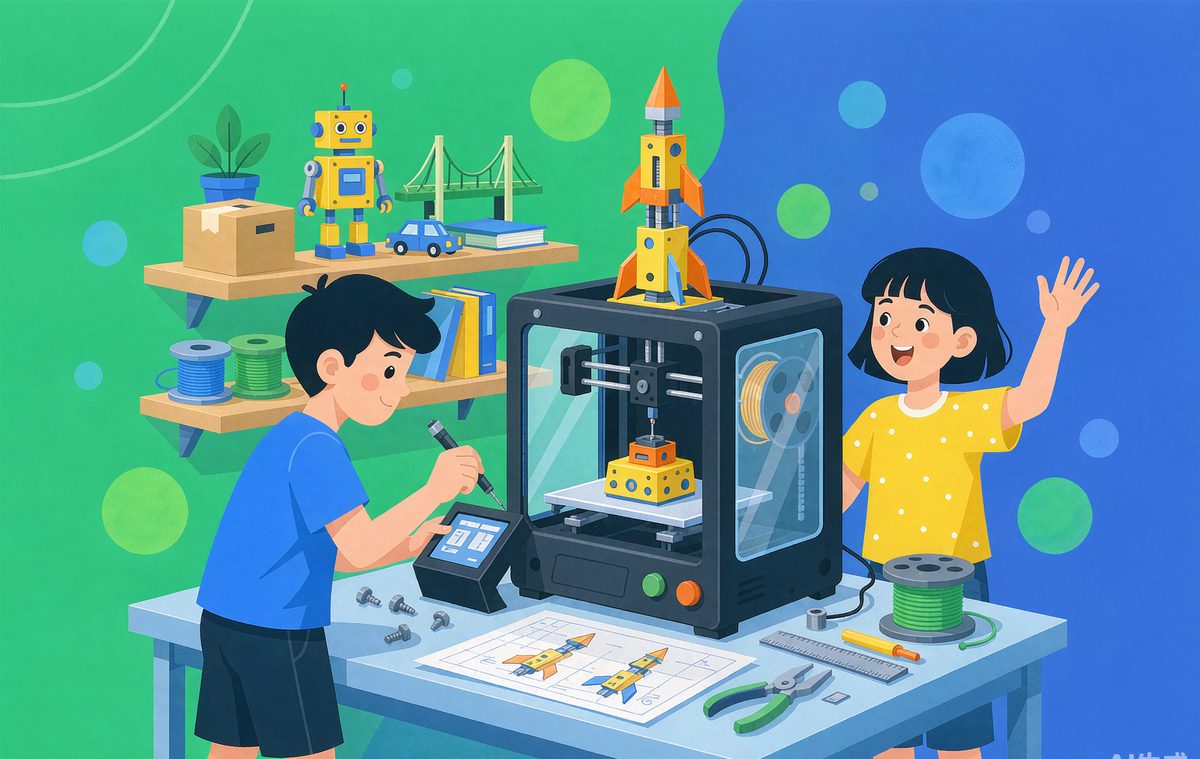 3D打印科创课堂场景